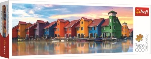 PUZZLE TREFL 1000 PANORAMA GRONINGEN - Img 1