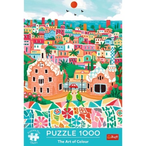 PUZZLE TREFL 1000 PREMIUM PLUS BARCELONA SPANIA - Img 3