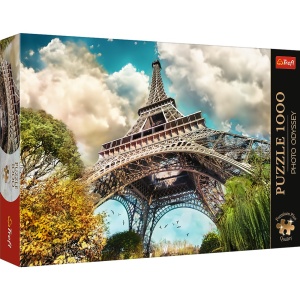 PUZZLE TREFL 1000 PREMIUM PLUS PHOTO ODYSSEY TURNUL EIFFEL PARIS - Img 1