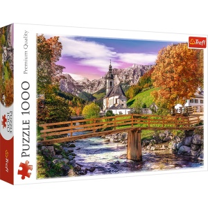 PUZZLE TREFL 1000 TOAMNA IN BAVARIA - Img 1