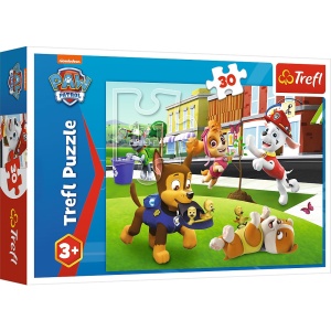 PUZZLE TREFL 30 PATRULA CATELUSILOR CATEI IN ACTIUNE - Img 1