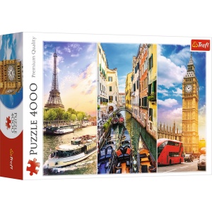 PUZZLE TREFL 4000 CALATORIE IN EUROPA - Img 1