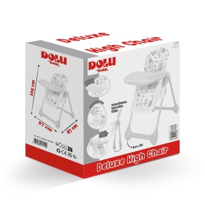 Scaunel cu masuta, pentru bebelusi, Deluxe, 105x87x61 cm - Dolu - Img 2