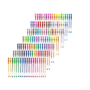 Set 140 piese, Pixuri cu gel multicolor cu sclipici (glitter) - Img 6