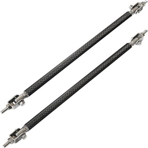 Set 2 Tije din Aluminiu reglabile pentru Consolidare Spoiler, lungime 15cm, IMITATIE CARBON - Img 6