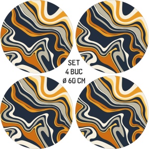 Set 4 Folii Imprimate Outdoor cu EcoSolvent, autoadezive, pentru decorarea jantelor auto, dimetru 60 cm, model FJT-21 - Img 4
