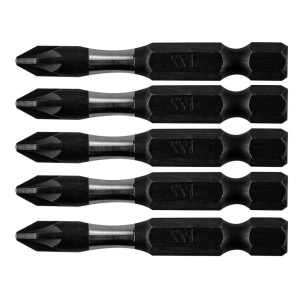 Set varfuri, biti, de impact, PZ2, 1/4", 5 buc, PZ2x50 mm, Neo - Img 3