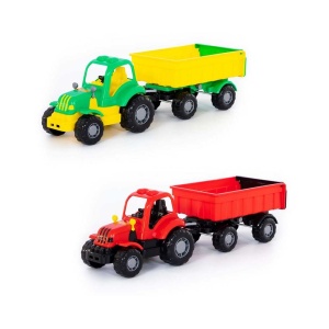 Tractor cu remorca - Hardy, 44x13x14 cm, Polesie - Img 1