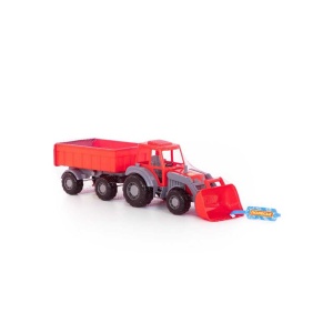 Tractor cu remorca si incarcator - Altay, 67x17x18 cm, Polesie - Img 2