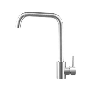 Baterie Bucatarie Monocomanda Pipa Pivotanta Cartus Ceramic Inox Satinat Racorduri Kit Fixare Incluse CF002 - Img 2