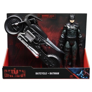 BATMAN FILM MOTOCICLETA LUI BATMAN SI FIGURINA BATMAN 30CM - Img 1