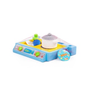 Bucatarie mica + 7 accesorii, 33x24x5 cm, Polesie - Img 2