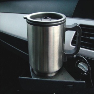 Cana termica din otel cu functie de incalzire, 12V, 400ml - Img 3