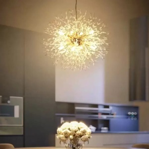 Candelabru Cristal Schonbrunn, 12x G9, Diametru 60cm, Auriu Lucios, Inaltime Reglabila - Img 2