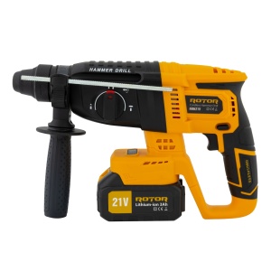 Ciocan rotopercutor cu acumulator, RRH21V ROTOR 21V/3Ah , 1800 rpm, 4450 bpm, - Img 3