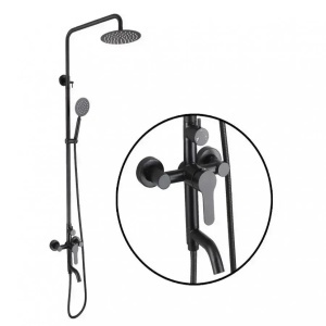 Coloana Dus, Inox SUS304, Negru, HS005 - Img 1