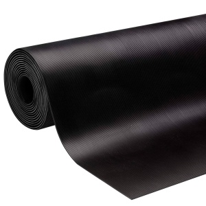 Covor Antiderapant din Cauciuc, Linoleum din Cauciuc pentru Protectie Podea Auto - model STRIURI FINE - Img 1