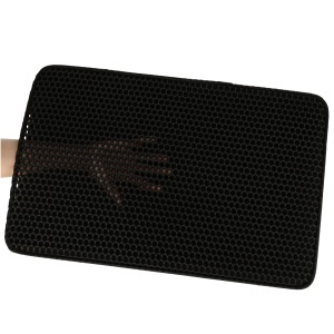 Covoras impermeabil pentru litiera pisici, dimensiune 40 x 60 cm, dublu strat, culoare Neagra - Img 9