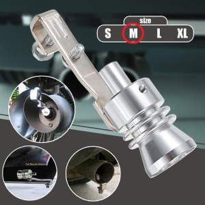 Fluier din aluminiu pentru toba marime M, compatibil cu motoare intre 1600 - 2000 cc - Img 1