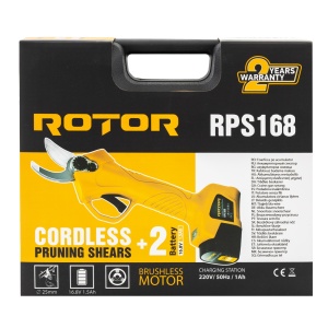 Foarfeca cu acumulator ROTOR RPS168, 16 V/ 1,5Ah, Brushless - Img 12