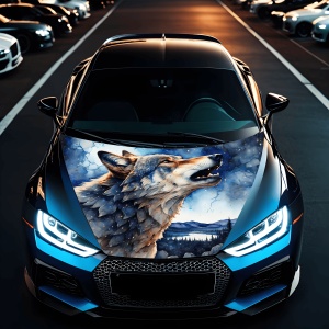 Folie Capota Auto "Hood Art" rezistenta la exterior, marime L (180 x 130cm) - Cod: AVX-CAPOTA-030L - Img 1