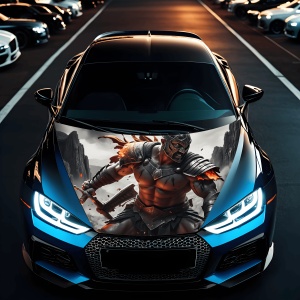 Folie Capota Auto "Hood Art" rezistenta la exterior, marime M (165 x 120cm) - Cod: AVX-CAPOTA-008M - Img 1