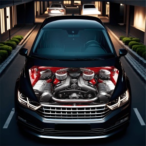 Folie Capota Auto "Hood Art" rezistenta la exterior, marime M (165 x 120cm) - Cod: AVX-CAPOTA-020M - Img 2