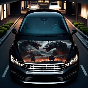 Folie Capota Auto "Hood Art" rezistenta la exterior, marime M (165 x 120cm) - Cod: AVX-CAPOTA-022M - Img 2