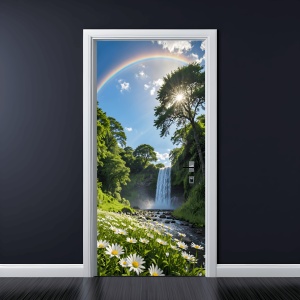 Folie imprimata color pentru decor Usa, dimensiune 200 x 90cm, model: AVX-DR20 - Img 1