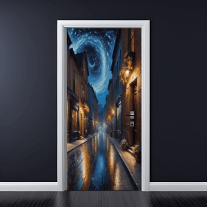 Folie imprimata color pentru decor Usa, dimensiune 200 x 90cm, model: AVX-DR30 - Img 1