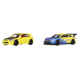 HOT WHEELS PREMIUM SET 2 MASINUTE METALICE HONDA CIVIC 99 TIP R EK9 SI HONDA CIVIC TIP R SCARA 1:64 - Img 2
