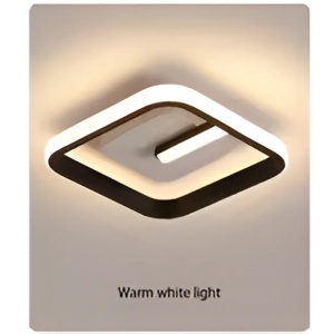 Lustra LED VICTORIA 19W, Patrata, lumina Rece/Calda/Neutra, Negru Alb - Img 3
