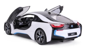 MASINA CU TELECOMANDA BMW I8 ALB SCARA 1 LA 14 - Img 3