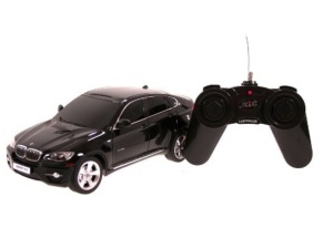 MASINA CU TELECOMANDA BMW X6 NEGRU CU SCARA 1 LA 24 - Img 2