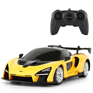 MASINA CU TELECOMANDA MCLAREN SENNA GALBEN CU SCARA 1 LA 24 - Img 2