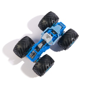 MONSTER JAM MASINUTA METALICA MEGALODON ALBASTRU SCARA 1 LA 64 - Img 4