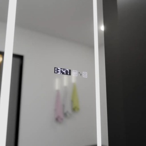 Oglinda LED Rectangulara, 45x140cm, Giulia Senzor Radar Marcello, Sistem Dezaburire, Ceas & Termometru, Dimabila, Dressing Couture - Img 2