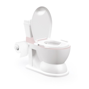 Olita tip WC, cu sunet, XL, 2 in 1, roz - Dolu - Img 1