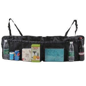 Organizator portbagaj auto cu 6 buzunare, 33 x 104 cm, culoare neagra - Img 2