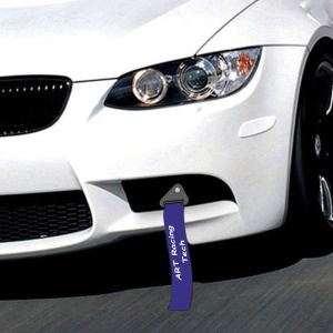 Ornament Racing de tip Curea/Sufa pentru carlig de remorcare, culoare Albastru - Img 1