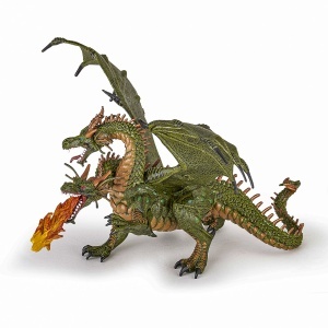 PAPO FIGURINA DRAGON CU 2 CAPETE - Img 1