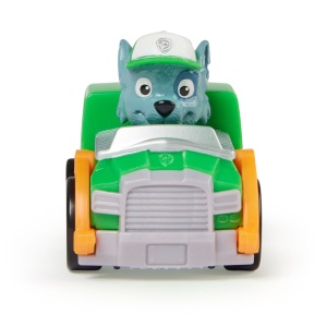 PATRULA CATELUSILOR PUP SQUAD RACERS VEHICUL CU FIGURINA ROCKY - Img 3