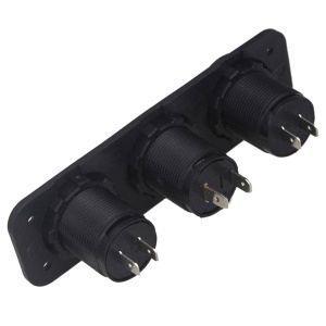 Priza suplimentara impermeabila pentru vehicule Off Road, ATV, SSV, tensiune 12V, 2 x USB si Voltmetru - Img 4