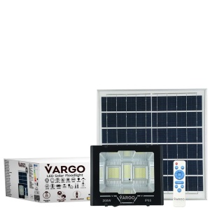 Proiector cu panou solar si telecomanda 200 W 6500 K V-11792 VARGO - Img 2