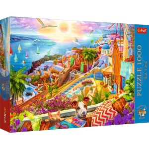 PUZZLE 1000 PREMIUM PLUS TEA TIME VIZITAND SANTORINI - Img 1