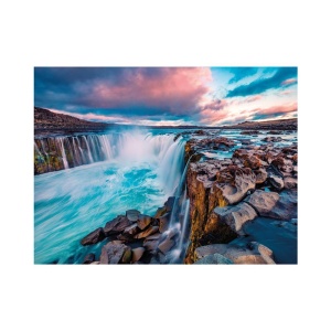 Puzzle 2000 piese, Cascada Selfoss - DINO TOYS - Img 2