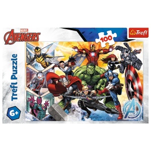 PUZZLE TREFL 100 MARVEL AVENGERS PUTEREA RAZBUNATORILOR - Img 1