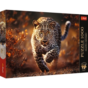 PUZZLE TREFL 1000 PREMIUM PLUS PHOTO ODYSSEY LEOPARD - Img 1