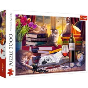 PUZZLE TREFL 2000 NOAPTEA PISICILOR - Img 1