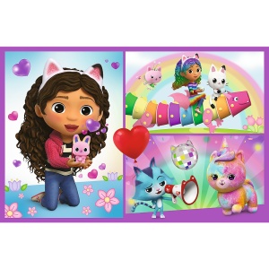 PUZZLE TREFL 2X70 GABBYS DOLLHOUSE AVENTURILE LUI GABBY - Img 2